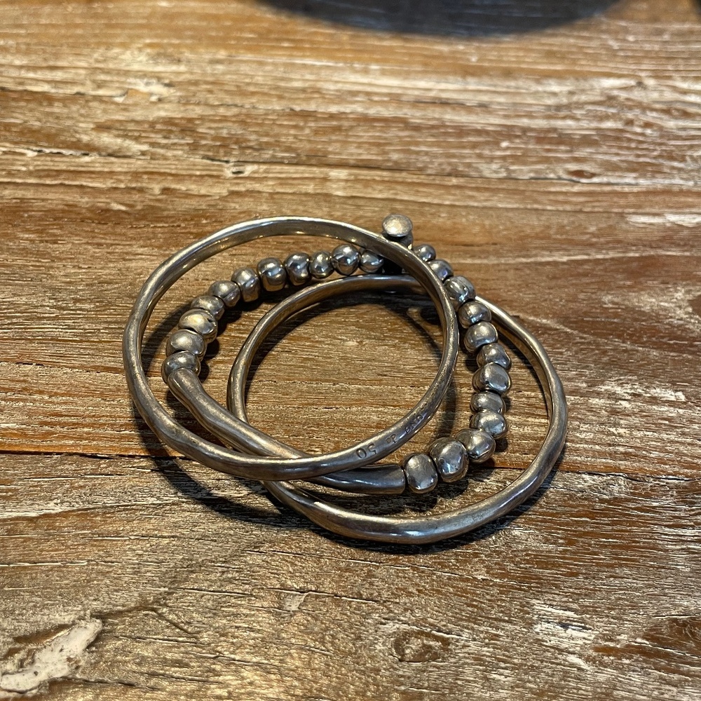 Triple Bangle Vintage Uno de 50 Bracelet